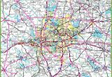 Map Dallas Texas Surrounding area Dallas area Road Map