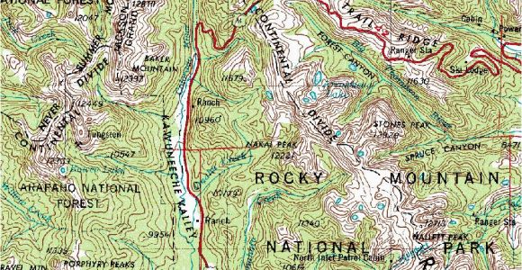 Map Grand Lake Colorado the Glaciation Of Grand Lake