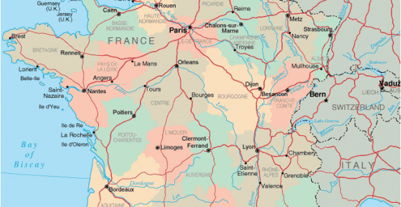 Map La Rochelle France Map Of France Departments Regions Cities France Map