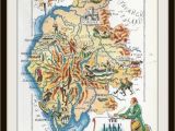 Map Lake District England England Map Jacques Liozu 1956 Lake District Wordsworth Great Britain United Kingdom Frameable Wall Art History Geography Teacher