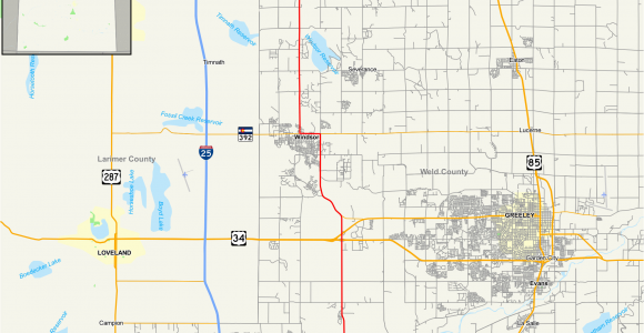 Map Loveland Colorado File Colorado State Highway 257 Map Svg Wikimedia Commons