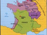 Map Medieval France 100 Years War Map History Britain Plantagenet 1154