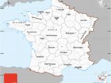 Map north West France Gray Simple Map Of France Single Color Outside