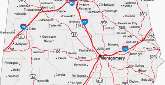 Map Of Alabama Roads Map Of Alabama Cities Alabama Road Map