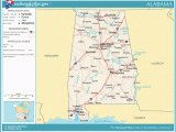 Map Of Alabama with Rivers and Cities Printable Maps Reference