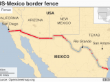 Map Of Arizona and Mexico Border Trump Wall President Addresses Nation On Border Crisis Bbc News