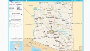 Map Of Arizona California Border Maps Of the southwestern Us for Trip Planning