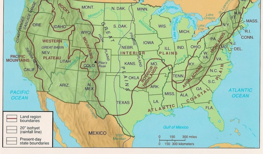 Map Of Arizona Mountain Ranges United States Map Labeled Mountains ...