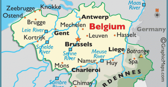 Map Of Belgium In Europe Belgium Belgium S Two Largest Regions are the Dutch