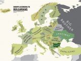 Map Of Bulgaria In Europe Europe According to Bulgaria Print Euro asian Maps Funny