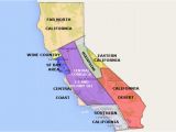 Map Of California Coast Line Best California State by area and Regions Map