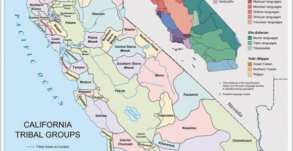 Map Of California Native American Tribes A Definitive Map On the Location and Language Groups Of the First