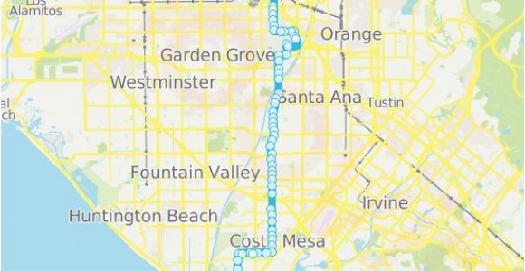 Map Of California Newport Beach 47a Route Time Schedules Stops Maps Fullerton Transp Center