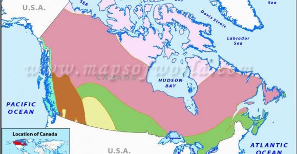 Map Of Canada and Greenland Canada Climate Map Body Of Knowledge Map Canada