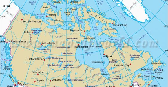 Map Of Canada with Longitude and Latitude Lines Map Of Canada with Latitude and Longitude Download them and Print