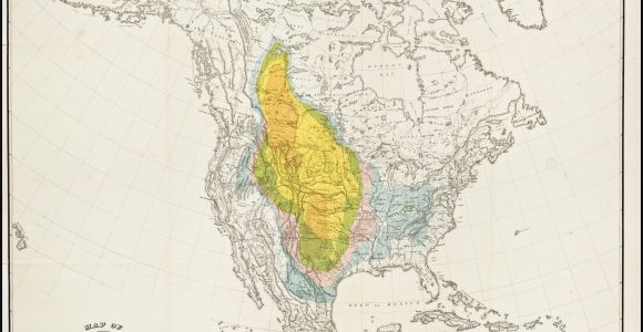 Map Of Centennial Colorado Map Of Bison Distribution Over Time This Map Depicts the Shrinking