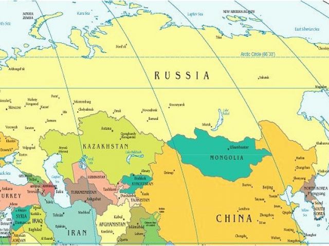 Map Of Central Europe And Northern Eurasia Political Map Of Russia And