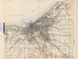 Map Of Cleveland Ohio area Ohio Historical topographic Maps Perry Castaa Eda Map Collection