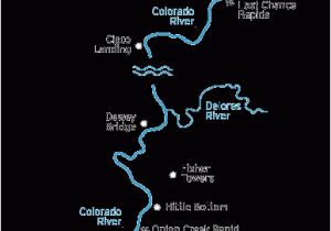 Map Of Colorado Rivers Westwater Canyon Rafting Trip Colorado River Map Moab Ut