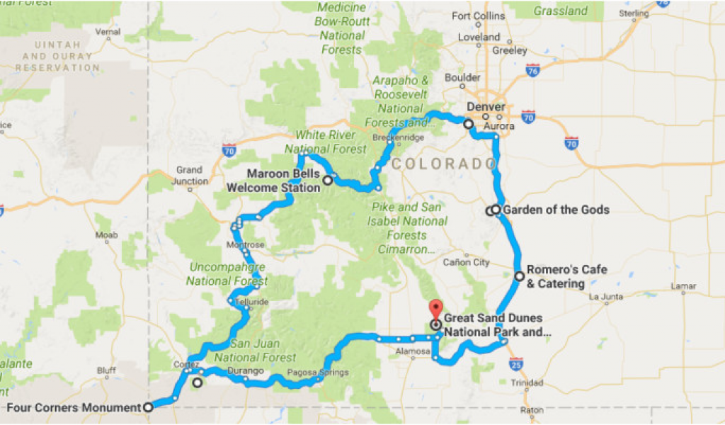 Map Of Continental Divide In Colorado Your Out Of Town Visitors Will Love This Epic Road Trip Across Of Map Of Continental Divide In Colorado 1024x600 