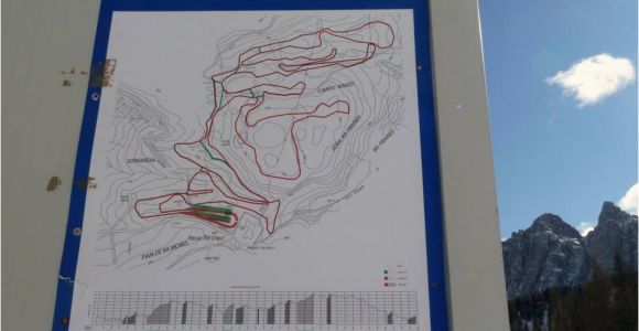 Map Of Cortina Italy Ski Resort Cortina D Ampezzo Skiing Cortina D Ampezzo