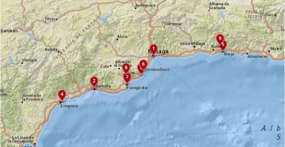 Map Of Costa Del sol Spain where to Stay In the Costa Del sol Best Cities Hotels