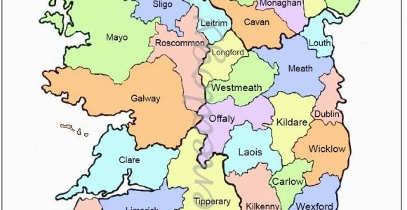 Map Of County Down Ireland Map Of Counties In Ireland This County Map Of Ireland Shows All 32