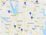 Map Of Dallas Texas and Surrounding Cities Dallas area Map Google My Maps