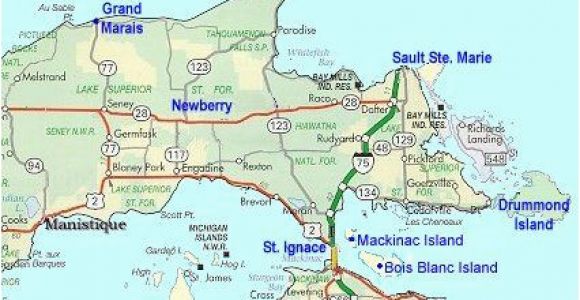 Map Of East Michigan Map Of Eastern Upper Peninsula Of Michigan Trips In 2019 Upper