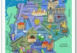 Map Of England for Children Illustrated Kids Wall Map Of Germany In Both German and