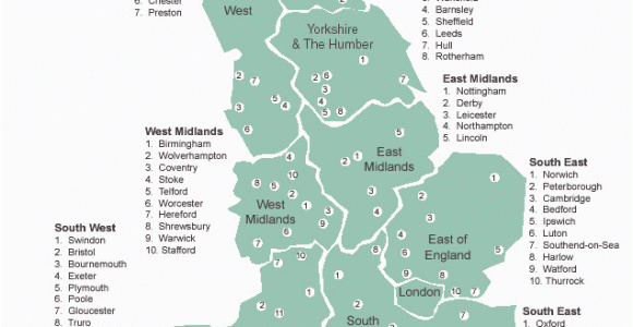 Map Of England Midlands Regions In England England England Great Britain English