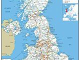 Map Of England Showing Blackpool United Kingdom Uk Road Wall Map Clearly Shows Motorways Major Roads Cities and towns Paper Laminated 119 X 84 Centimetres A0