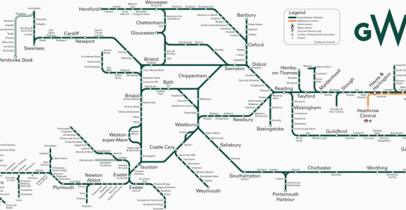 Map Of England Train Routes Great Western Train Rail Maps