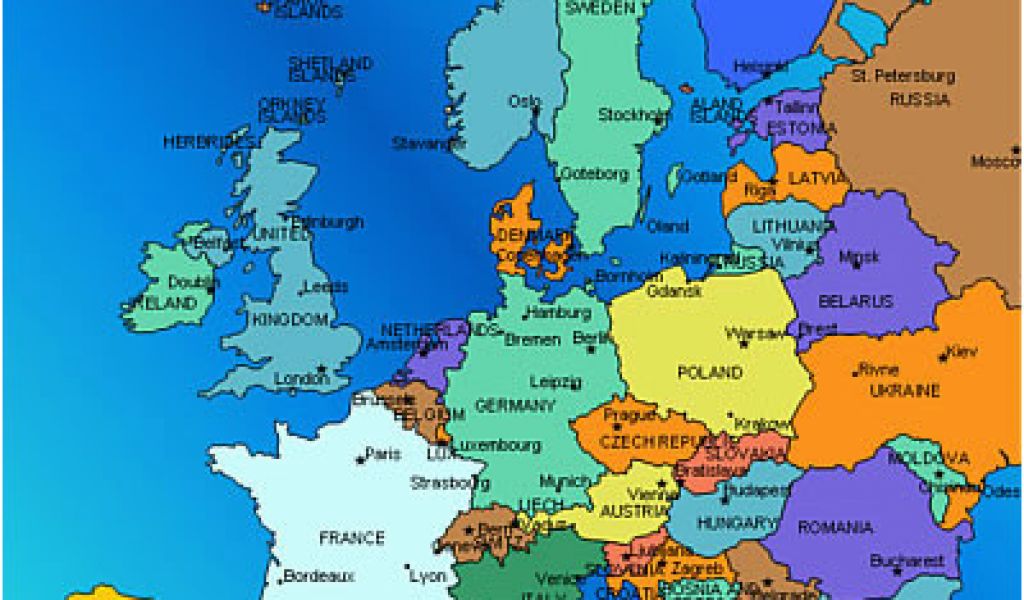 Map Of Europe 1914 with Capitals Country Names A Maps 2019 | secretmuseum