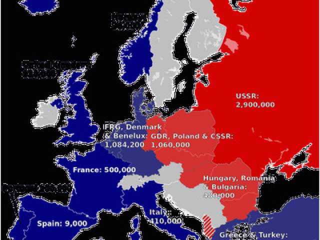 Map Of Europe 1945 Iron Curtain - Map of world