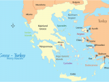 Map Of Europe Aegean Sea Greece Turkey Ferry Map and Guide