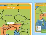 Map Of Europe Alps the Alps Map Habitat Mountain Climate Animals Europe