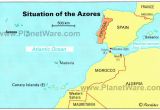 Map Of Europe and Morocco Azores islands Map Portugal Spain Morocco Western Sahara