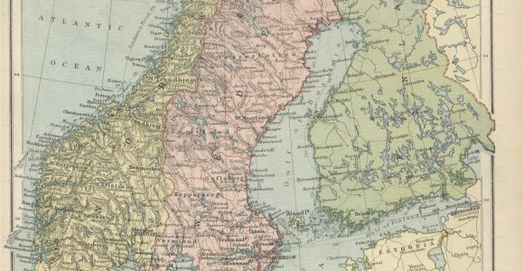 Map Of Europe and Scandinavia Historical Maps Of Scandinavia