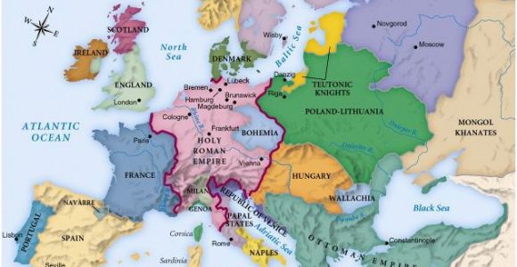 Map Of Europe During Renaissance 442referencemaps Maps Historical Maps World History