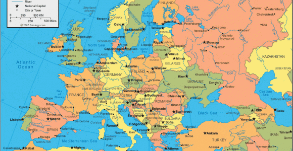 Map Of Europe Including Russia Europe Map and Satellite Image