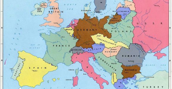 Map Of Europe Pre World War 2 Pre World War Ii Here are the Boundaries as A Result Of