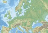 Map Of Europe topographical Europe topographic Map Climatejourney org