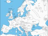 Map Of Europe with Capital Cities A Map Of Europe with Capital Cities as Labeled by An