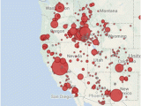 Map Of Fires In California today Wildfires In the United States Data Visualization by Ecowest org