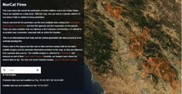 Map Of Fires In northern California Quadcopter Drone Mapbox Releases New Map to Track Fires In