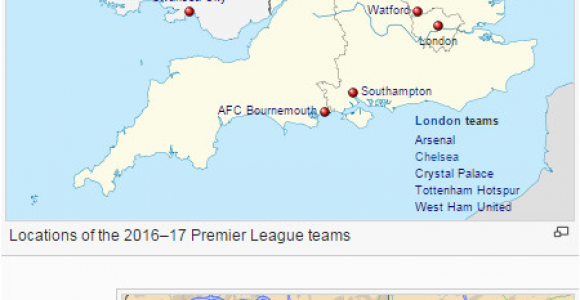 Map Of Football Clubs In England Mapping Out All 20 Premier League Teams Prosoccertalk