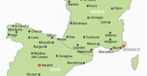 Map Of France Spain and Italy Map Of France and Spain Map Of Spain and France with Cities May