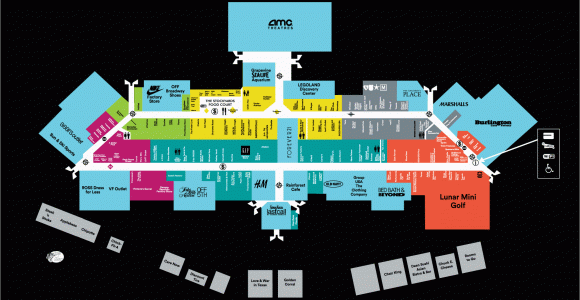 Map Of Grapevine Texas Mall Map for Grapevine Millsa A Simon Mall Located at Grapevine