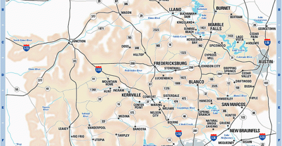 Map Of Hill Country Texas Texas Hill Country Map with Cities Business Ideas 2013